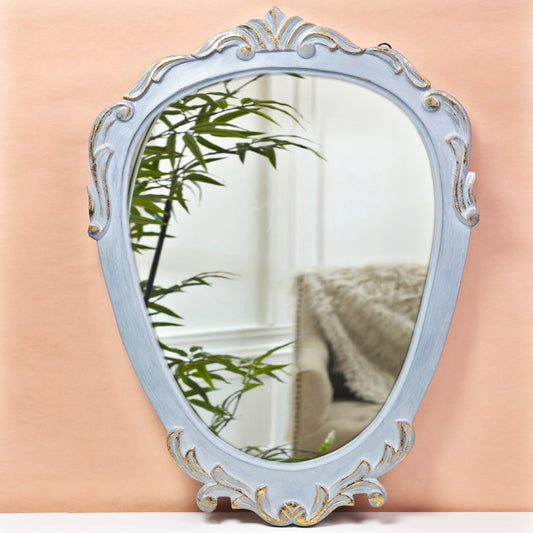 Antique Grey and Gold Foil Finish Mirror