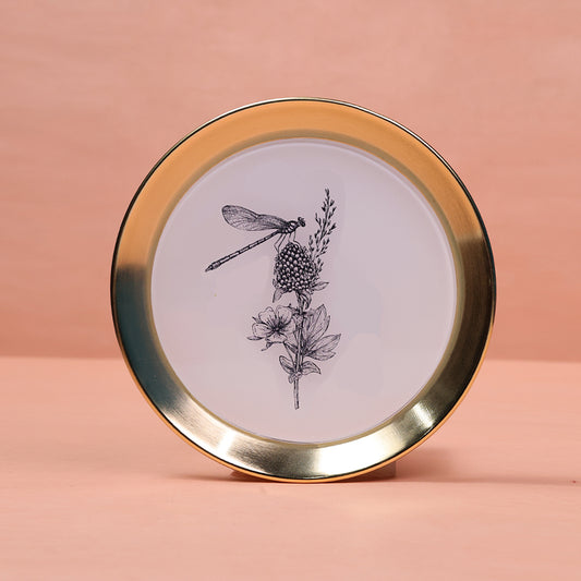 Black and Gold Honey Bee Wall Plate