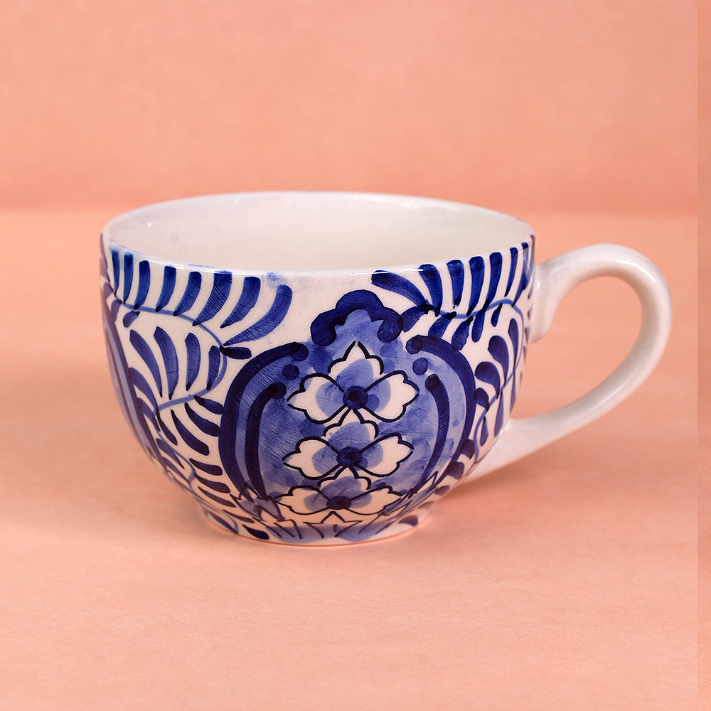Blue Leafy Noodle Bowl