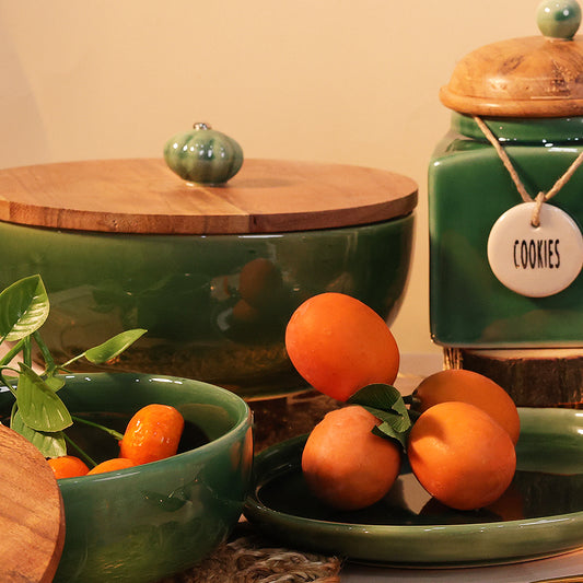 Glossy Green Glory Bowl