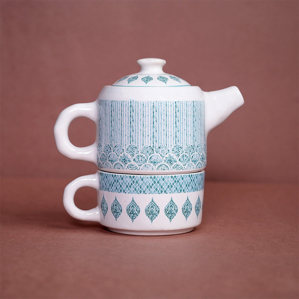 Decaled Teapot- Set of 2