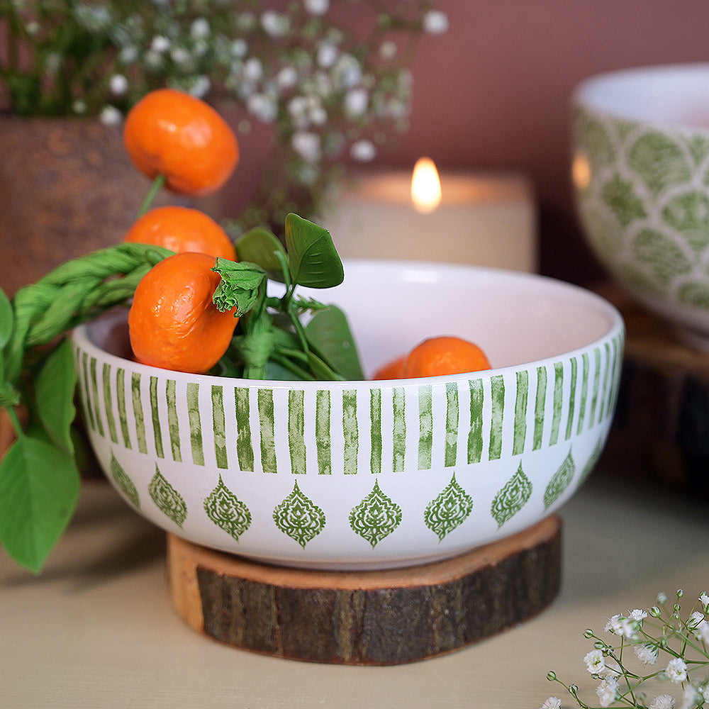 Decaled Serving Bowl- Set of 2