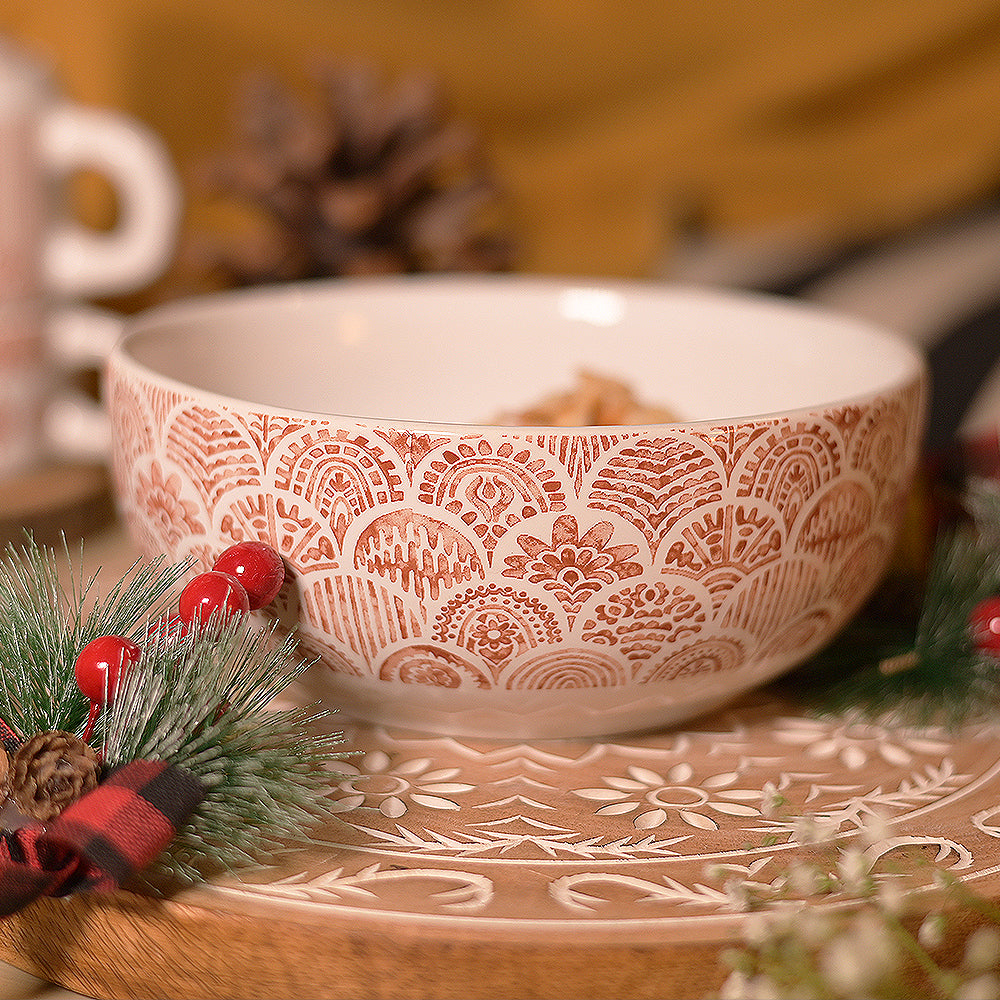 Decaled Serving Bowl- Set of 2