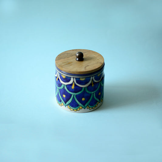 Bohemian Ceramic Storage Jar