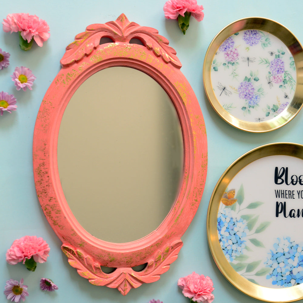 Coral Catfish Antique Mirror Frame