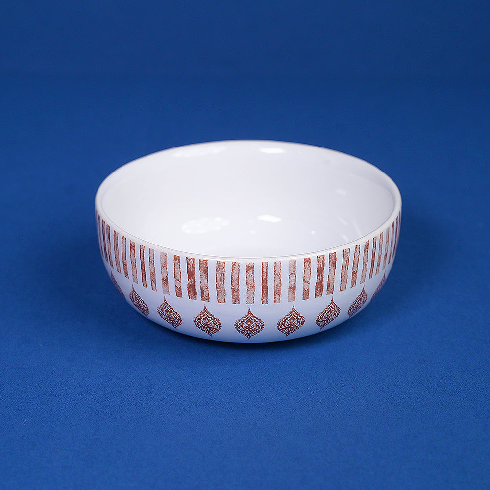 Bricky Rust Lined Snack Bowl